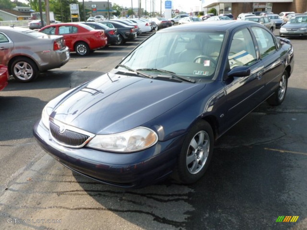 1999 Mystique LS - Deep Navy Blue Metallic / Prairie Tan photo #3