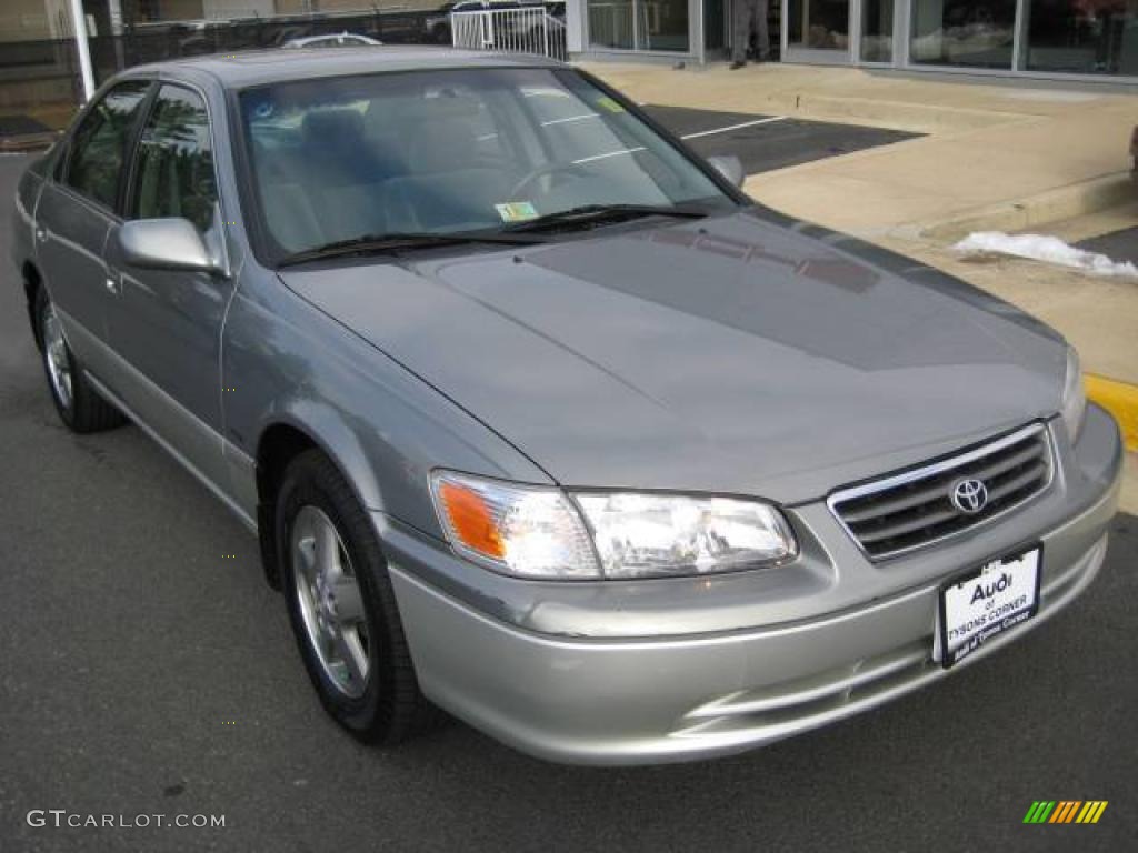 2001 Camry LE V6 - Antique Sage Pearl / Gray photo #9