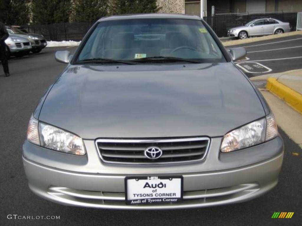 2001 Camry LE V6 - Antique Sage Pearl / Gray photo #12