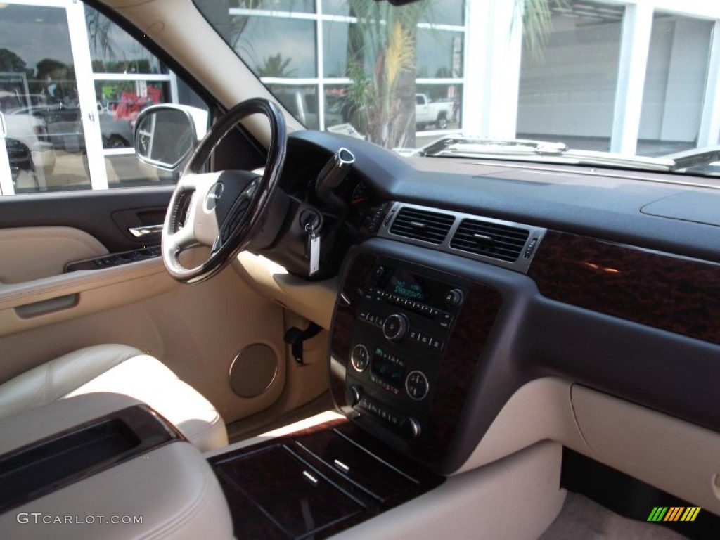 2008 Sierra 1500 Denali Crew Cab - Polar White / Cocoa/Light Cashmere photo #6