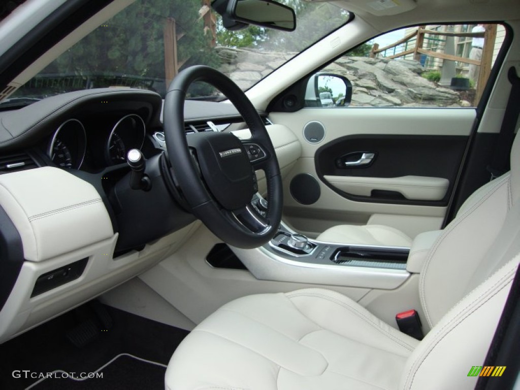 Almond/Espresso Interior 2012 Land Rover Range Rover Evoque Prestige Photo #65854836
