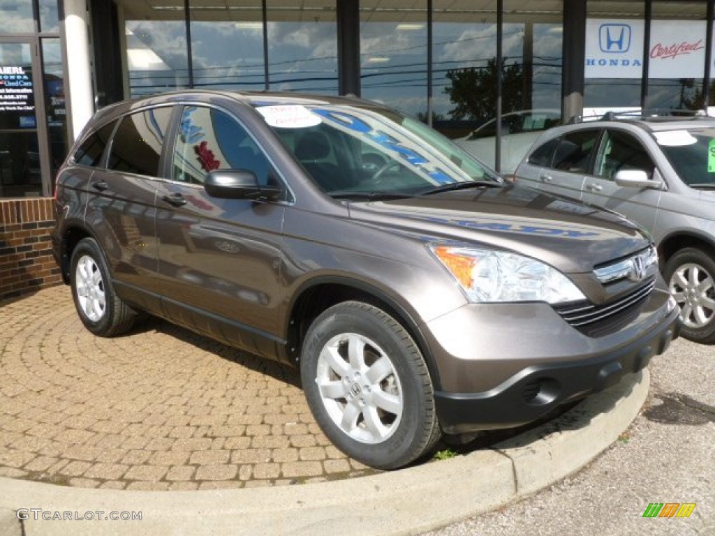 2009 CR-V EX 4WD - Urban Titanium Metallic / Black photo #1