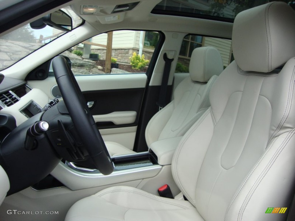 Almond/Espresso Interior 2012 Land Rover Range Rover Evoque Prestige Photo #65855085