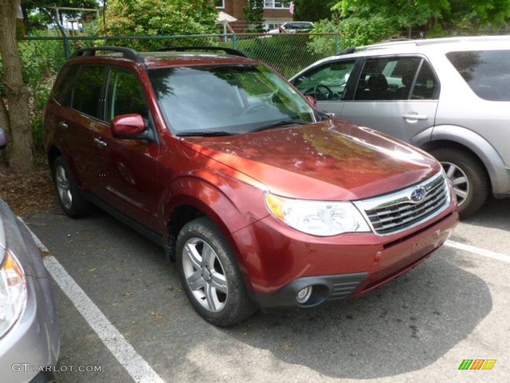 2009 Forester 2.5 X L.L.Bean Edition - Camellia Red Pearl / Black photo #1