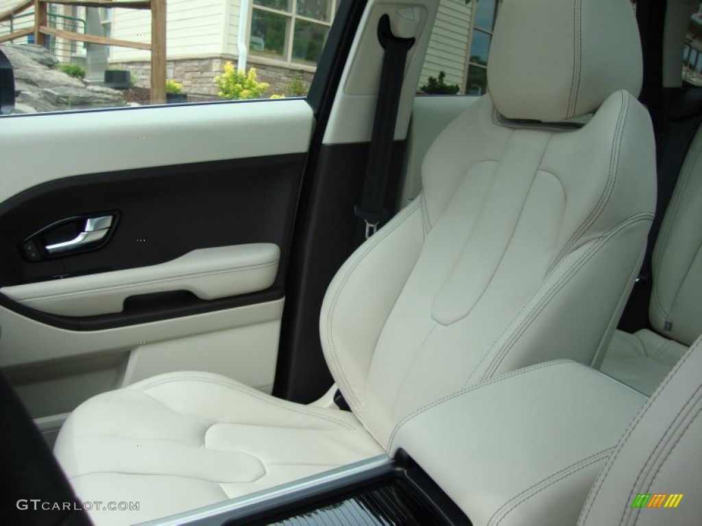Almond/Espresso Interior 2012 Land Rover Range Rover Evoque Prestige Photo #65855169