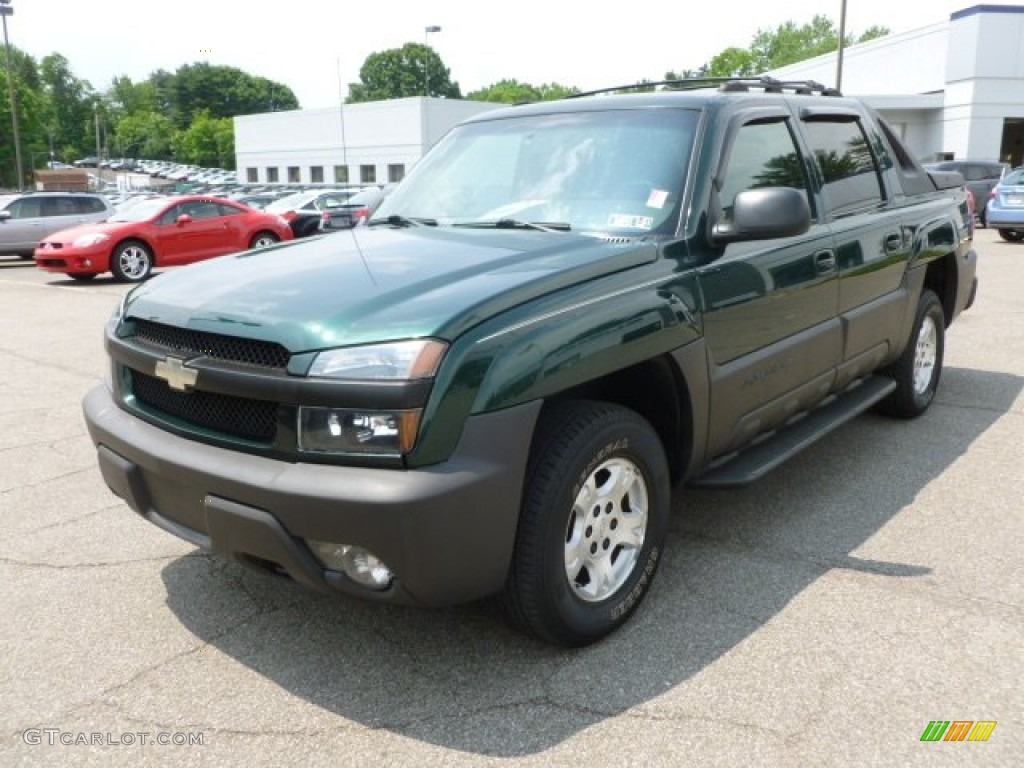 2003 Avalanche 1500 Z71 4x4 - Dark Green Metallic / Dark Charcoal photo #3