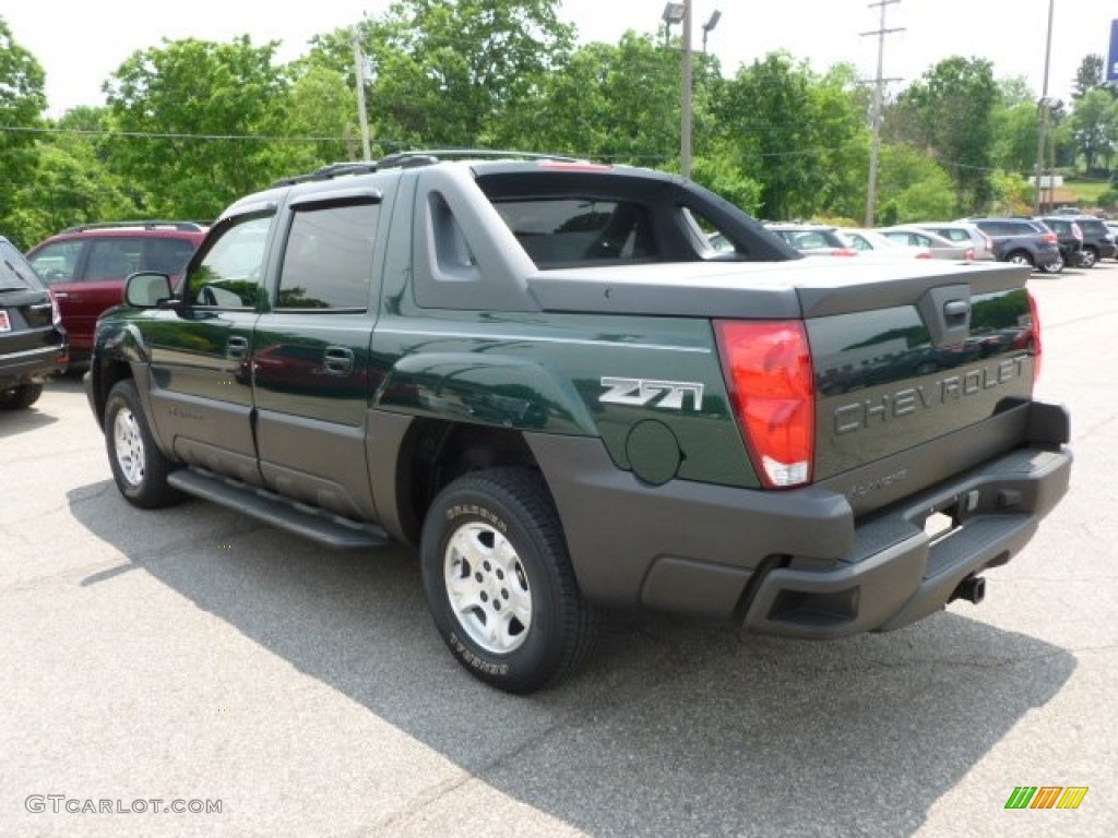 2003 Avalanche 1500 Z71 4x4 - Dark Green Metallic / Dark Charcoal photo #5