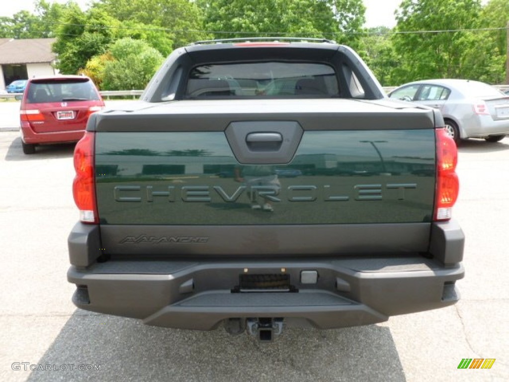 2003 Avalanche 1500 Z71 4x4 - Dark Green Metallic / Dark Charcoal photo #6