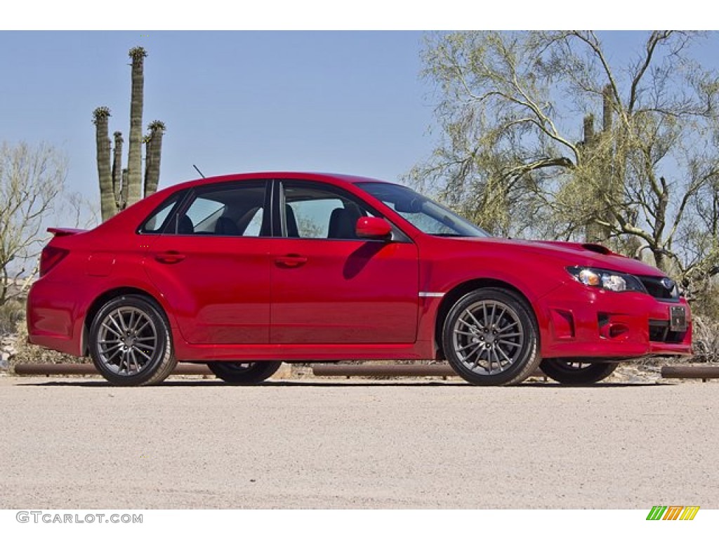 Lightning Red Pearl 2011 Subaru Impreza WRX Limited Sedan Exterior Photo #65856981