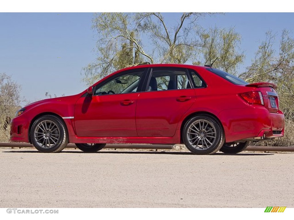 Lightning Red Pearl 2011 Subaru Impreza WRX Limited Sedan Exterior Photo #65857026