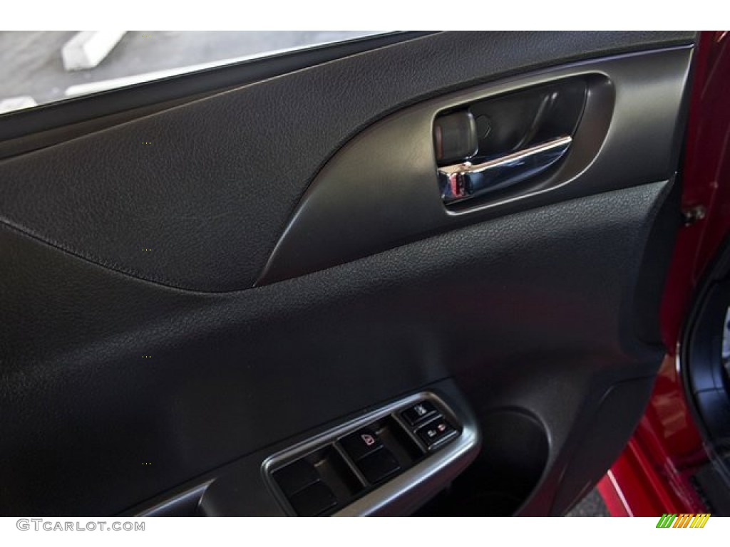 2011 Impreza WRX Limited Sedan - Lightning Red Pearl / Carbon Black photo #17