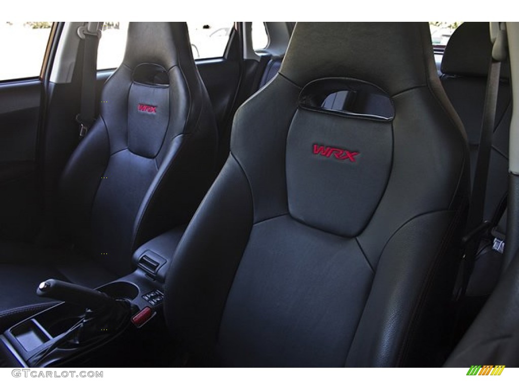Carbon Black Interior 2011 Subaru Impreza WRX Limited Sedan Photo #65857107