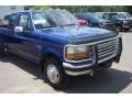 1997 Royal Blue Metallic Ford F350 XLT Extended Cab Dually  photo #7