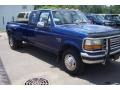 1997 Royal Blue Metallic Ford F350 XLT Extended Cab Dually  photo #13