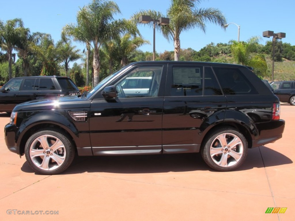 Santorini Black Metallic 2012 Land Rover Range Rover Sport HSE LUX Exterior Photo #65858343