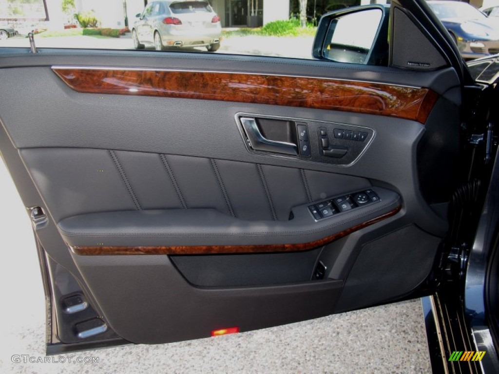 2012 Mercedes-Benz E 63 AMG Wagon Black Door Panel Photo #65858592