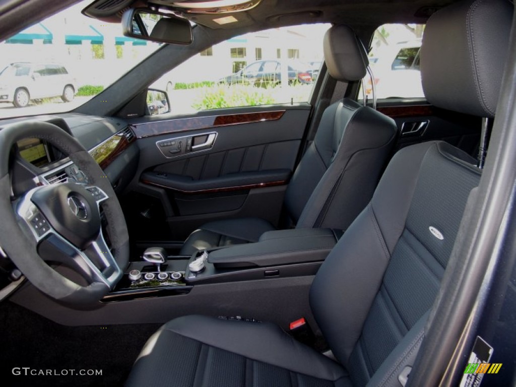 Black Interior 2012 Mercedes-Benz E 63 AMG Wagon Photo #65858602
