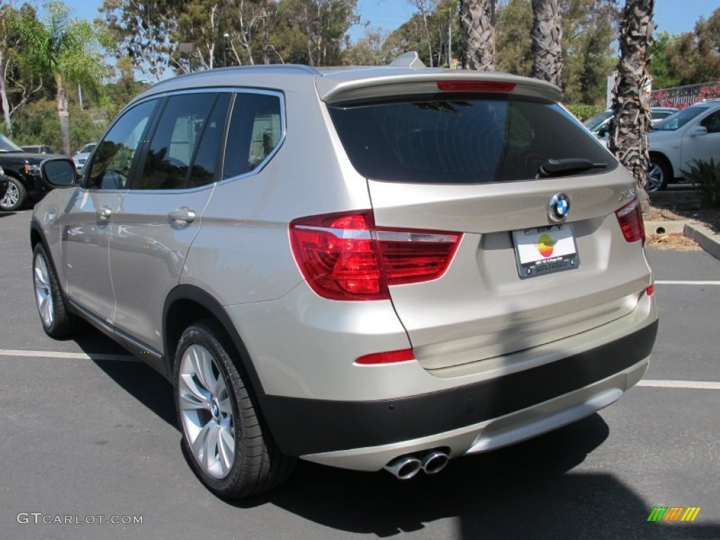 2013 X3 xDrive 35i - Mineral Silver Metallic / Sand Beige photo #3