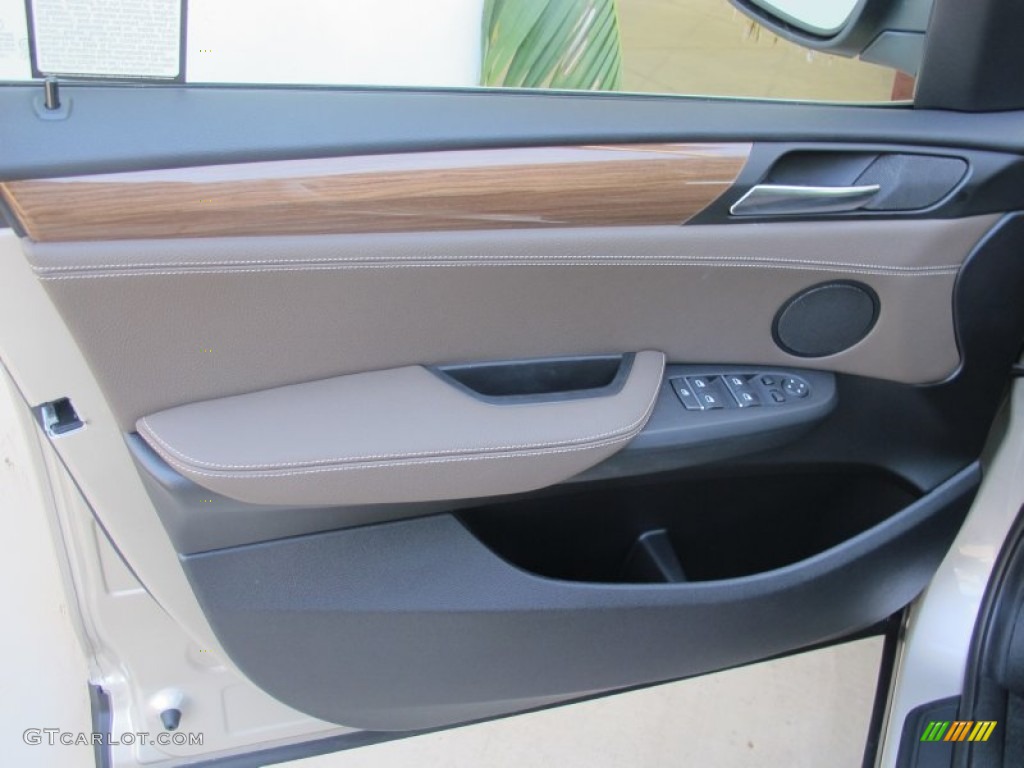 2013 BMW X3 xDrive 35i Sand Beige Door Panel Photo #65858931
