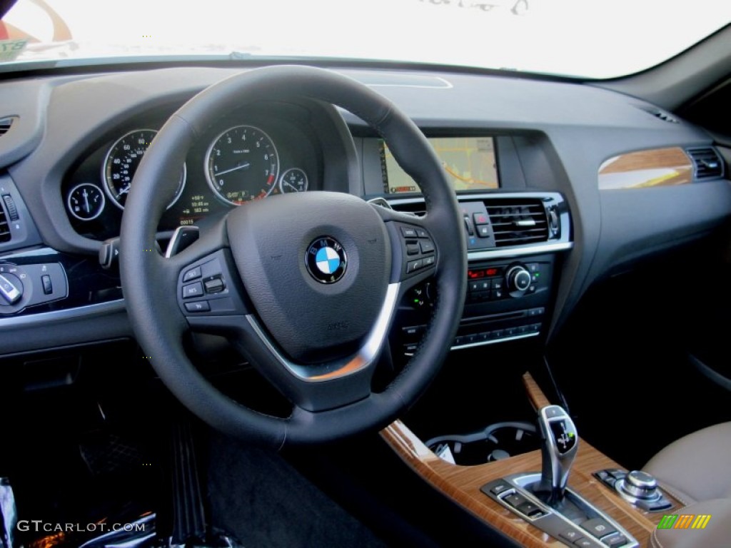 2013 BMW X3 xDrive 35i Sand Beige Dashboard Photo #65858967