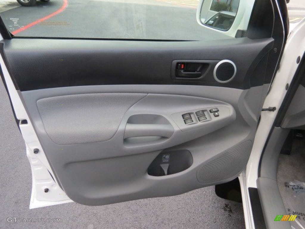 2011 Toyota Tacoma V6 TRD Sport PreRunner Double Cab Graphite Gray Door Panel Photo #65859266