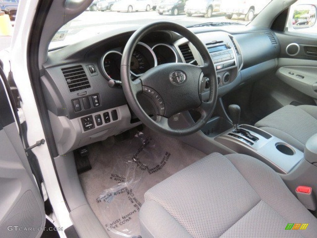 Graphite Gray Interior 2011 Toyota Tacoma V6 TRD Sport PreRunner Double Cab Photo #65859273