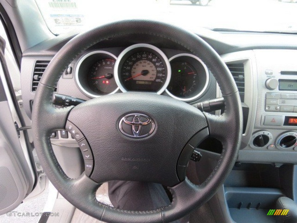 2011 Toyota Tacoma V6 TRD Sport PreRunner Double Cab Graphite Gray Steering Wheel Photo #65859333