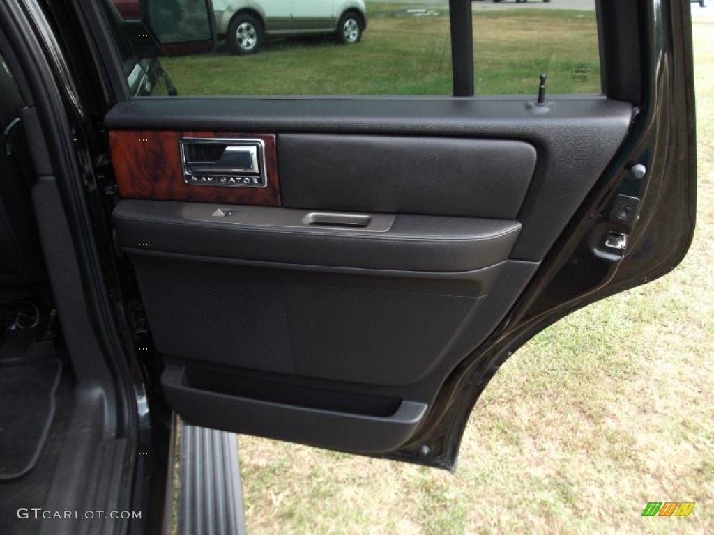 2011 Lincoln Navigator 4x2 Charcoal Black Door Panel Photo #65860590