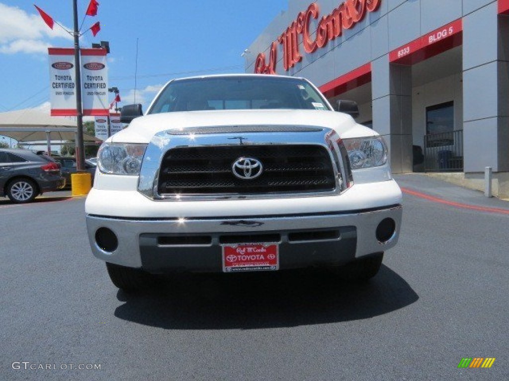 2007 Tundra SR5 Double Cab - Super White / Beige photo #2