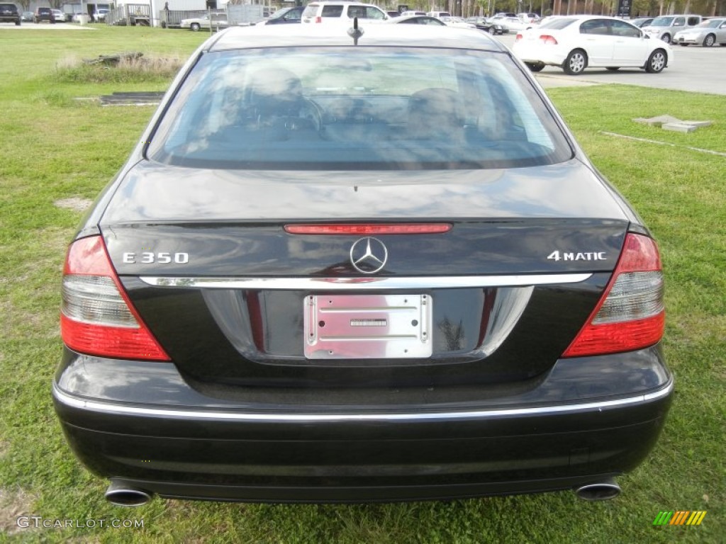2009 E 350 4Matic Sedan - Sienna Black Metallic / Black photo #3