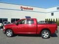 2010 Inferno Red Crystal Pearl Dodge Ram 1500 Big Horn Crew Cab 4x4  photo #3