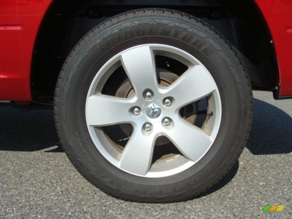 2010 Ram 1500 Big Horn Crew Cab 4x4 - Inferno Red Crystal Pearl / Dark Slate/Medium Graystone photo #7