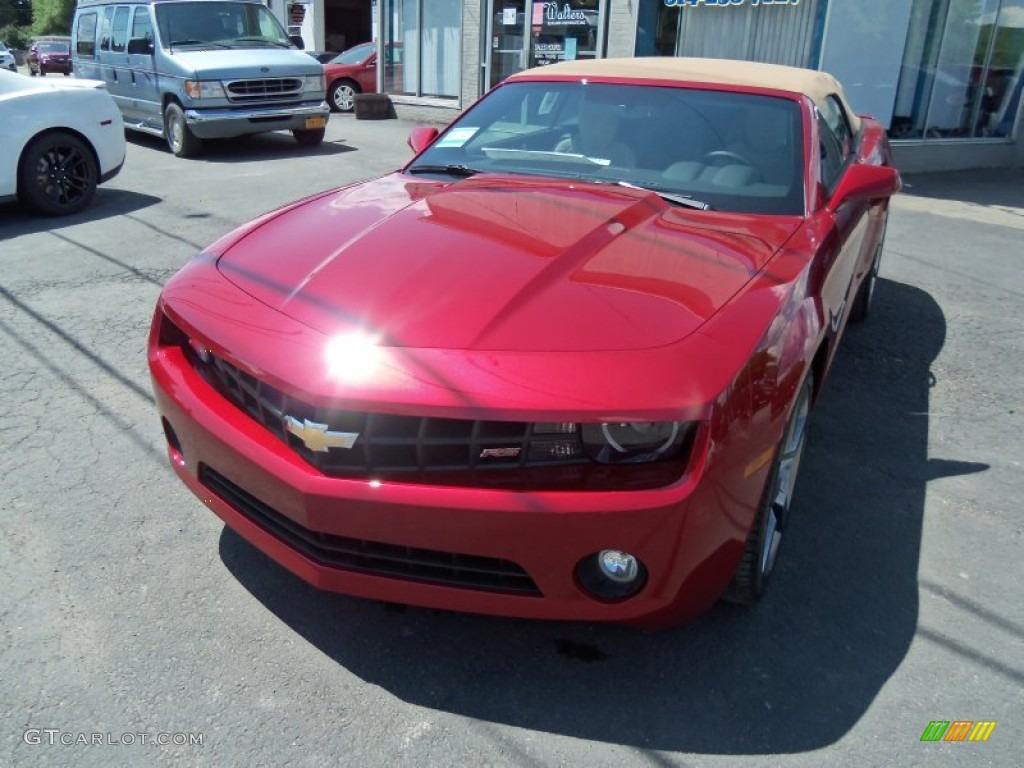 Crystal Red Tintcoat 2012 Chevrolet Camaro LT/RS Convertible Exterior Photo #65862701
