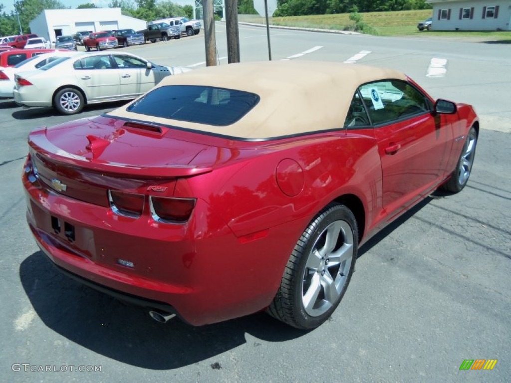 Crystal Red Tintcoat 2012 Chevrolet Camaro LT/RS Convertible Exterior Photo #65862750