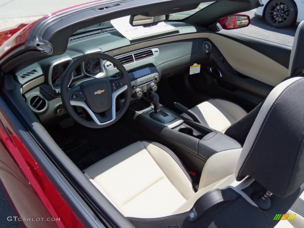 Beige Interior 2012 Chevrolet Camaro Lt Rs Convertible Photo