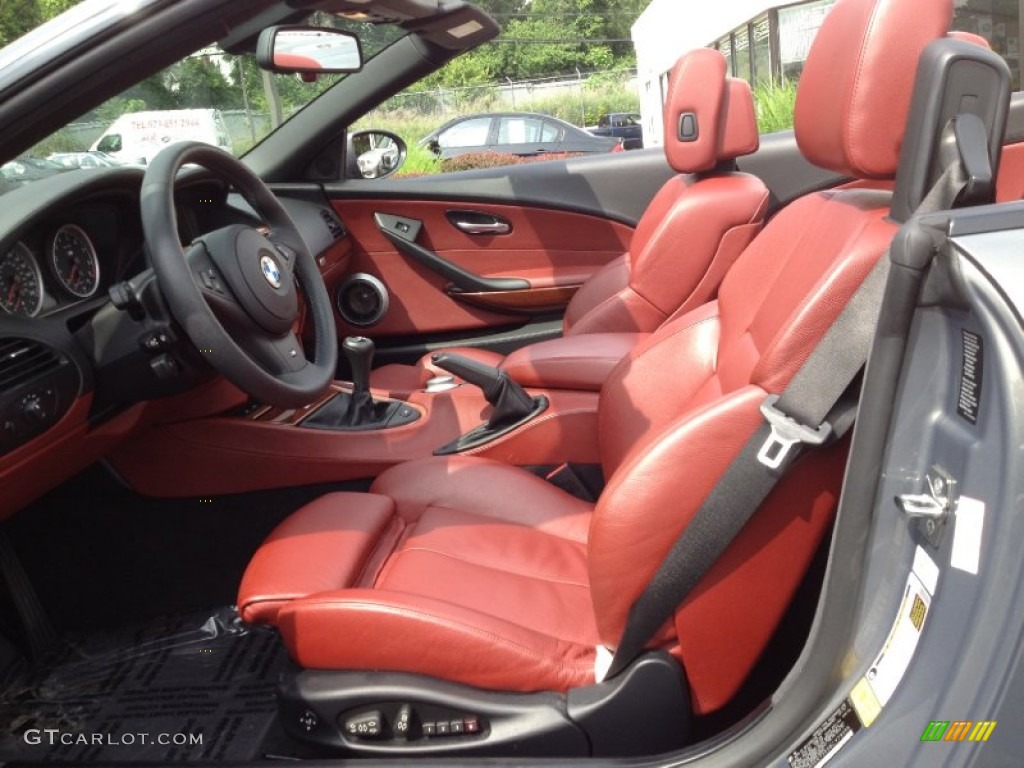 Indianapolis Red Interior 2008 BMW M6 Convertible Photo #65863668