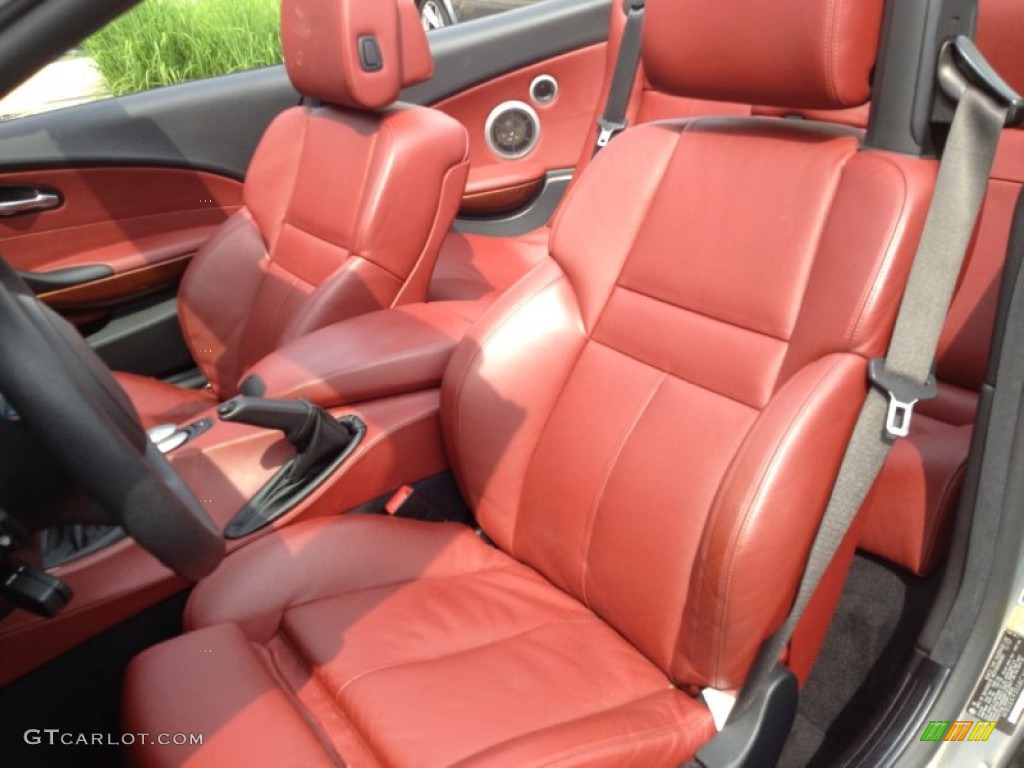 Indianapolis Red Interior 2008 BMW M6 Convertible Photo #65863680