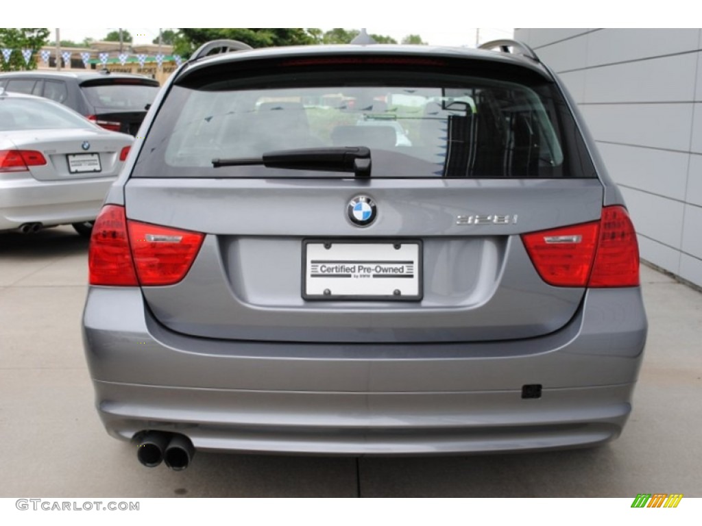 2009 3 Series 328xi Sport Wagon - Space Grey Metallic / Black photo #5