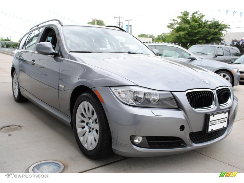 2009 3 Series 328xi Sport Wagon - Space Grey Metallic / Black photo #7