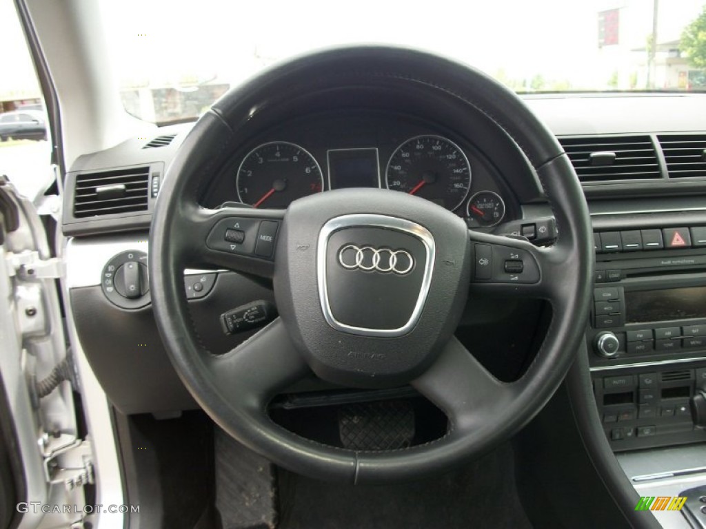 2008 A4 2.0T quattro Sedan - Light Silver Metallic / Black photo #5