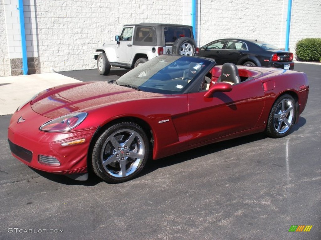2007 Corvette Convertible - Monterey Red Metallic / Cashmere photo #1