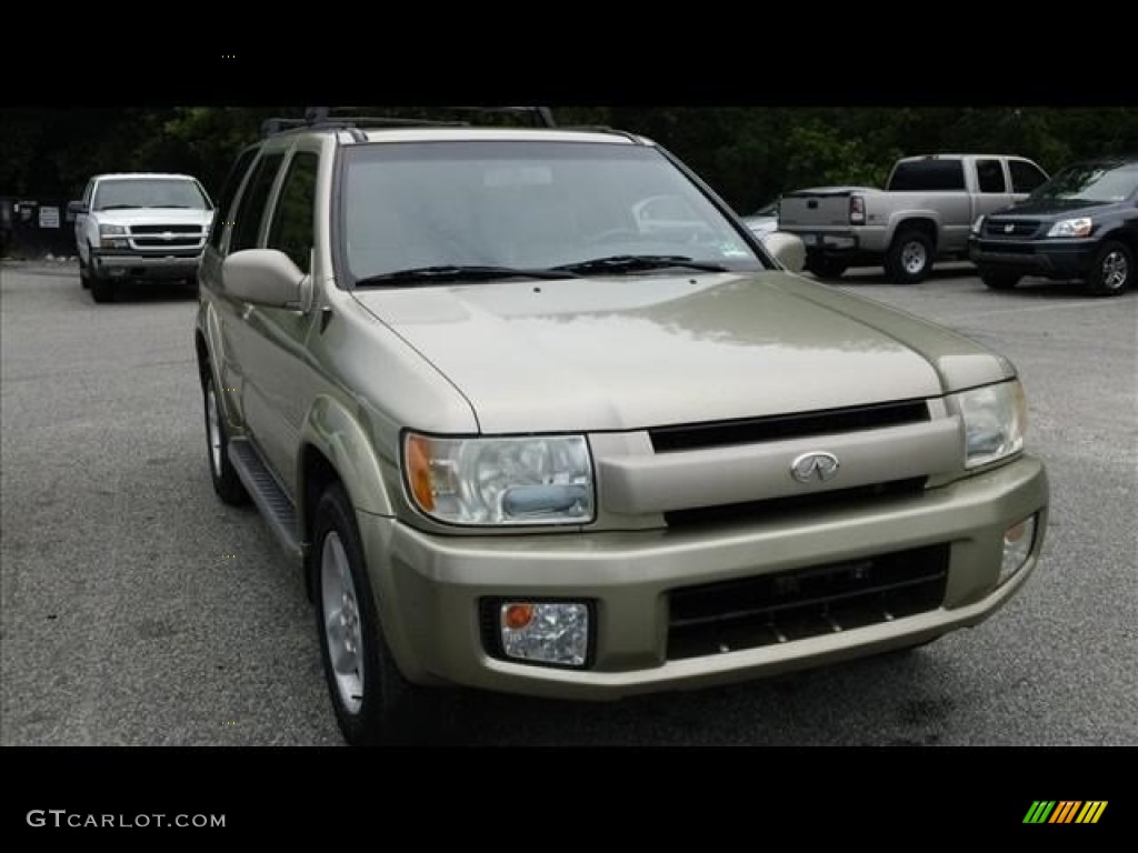 2002 QX4 4x4 - Golden Sand Metallic / Stone Beige photo #1