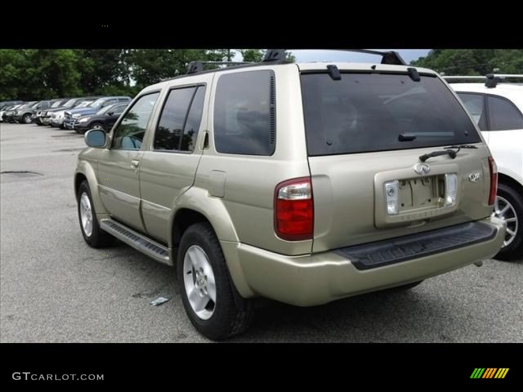 2002 QX4 4x4 - Golden Sand Metallic / Stone Beige photo #4