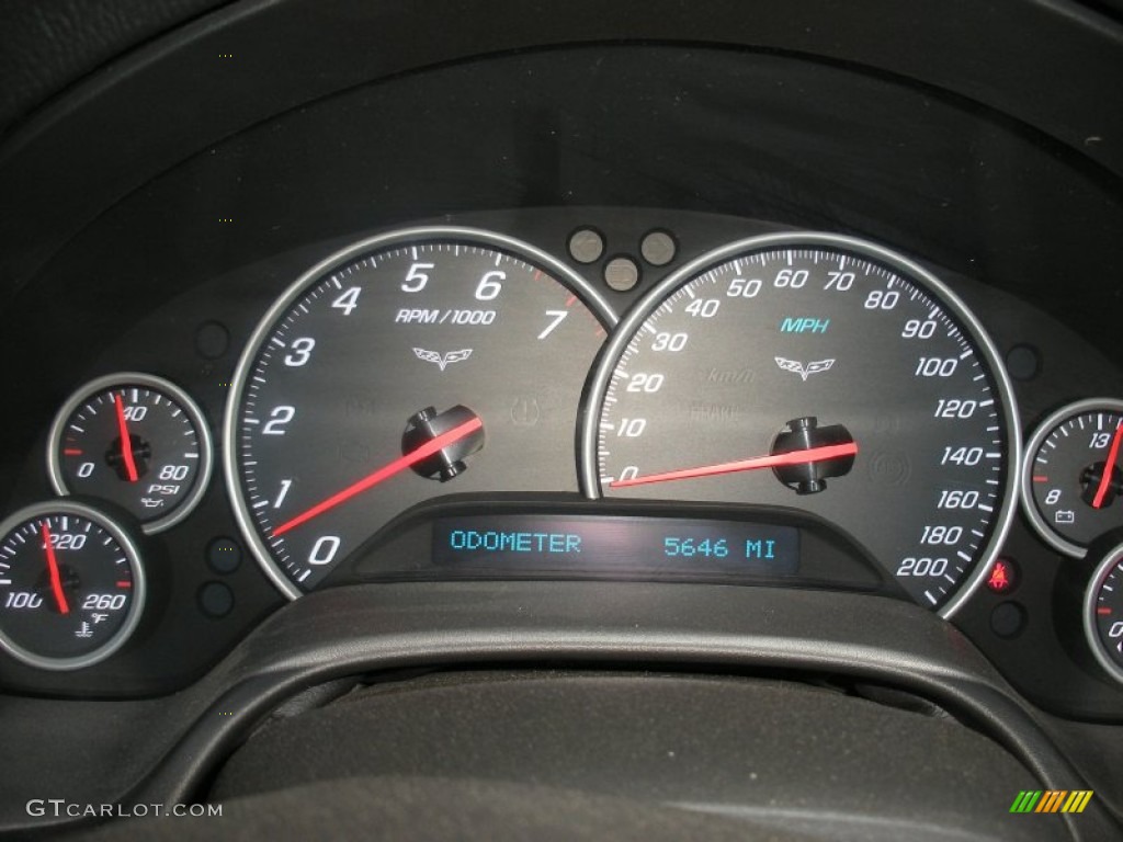 2007 Chevrolet Corvette Convertible Gauges Photo #65865714