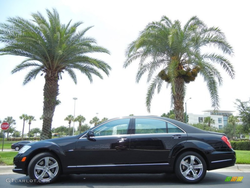 Black 2012 Mercedes-Benz S 550 4Matic Sedan Exterior Photo #65866284