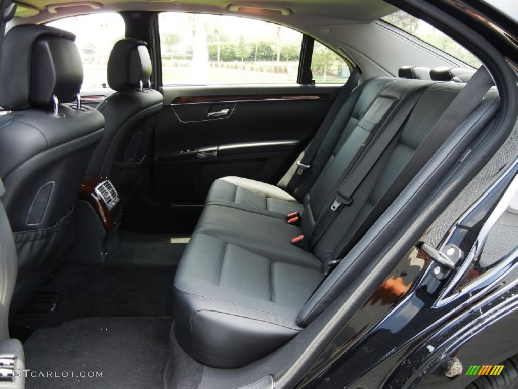Black Interior 2012 Mercedes-Benz S 550 4Matic Sedan Photo #65866416