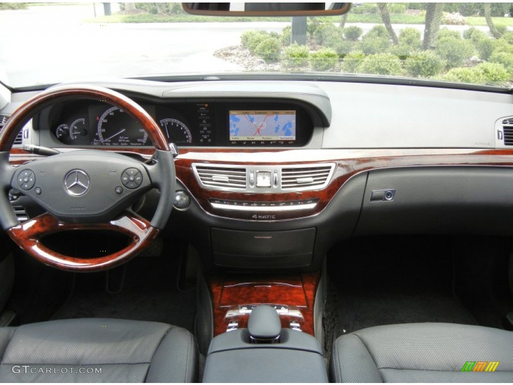 2012 Mercedes-Benz S 550 4Matic Sedan Black Dashboard Photo #65866470
