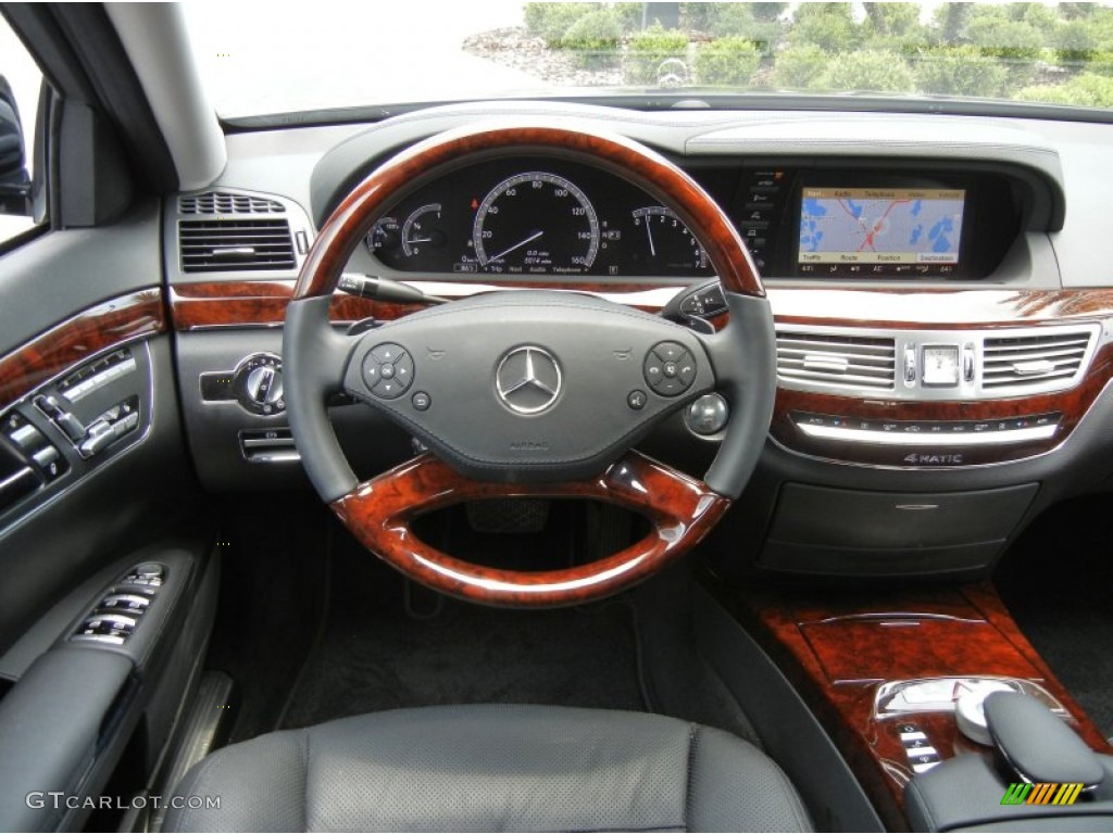 2012 Mercedes-Benz S 550 4Matic Sedan Black Dashboard Photo #65866479