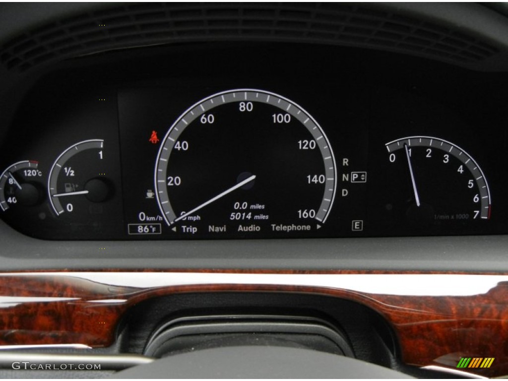 2012 Mercedes-Benz S 550 4Matic Sedan Gauges Photo #65866488