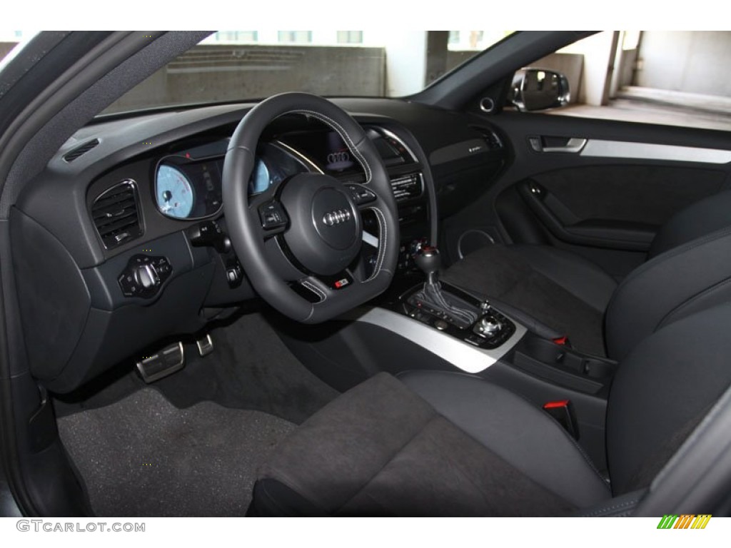 Black Interior 2013 Audi S4 3.0T quattro Sedan Photo #65866581